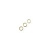 Dubbele ringetjes goudkl.7mm   /10st