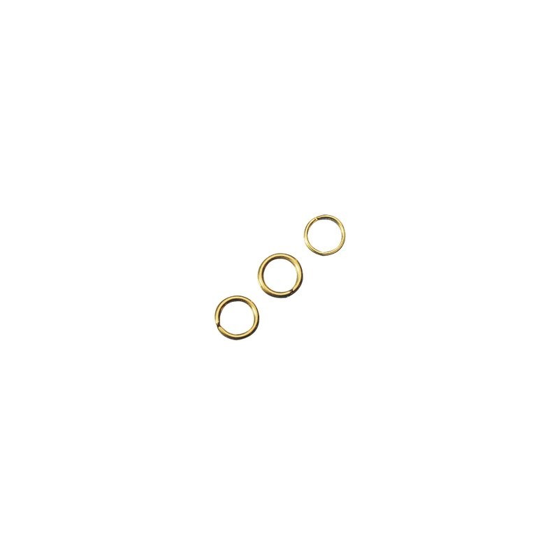 Ringetje, 7mm  goud  /30st