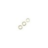Ringetje, 7mm  goud  /30st