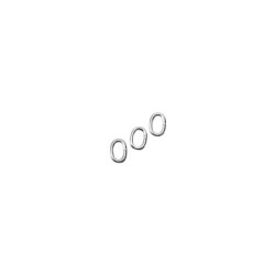 Ringetjes zilverkl. ovaal 0.8mm/25st