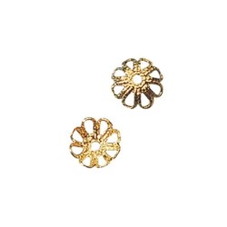 Filigraan-kapjes goudkl.7mm   /20st