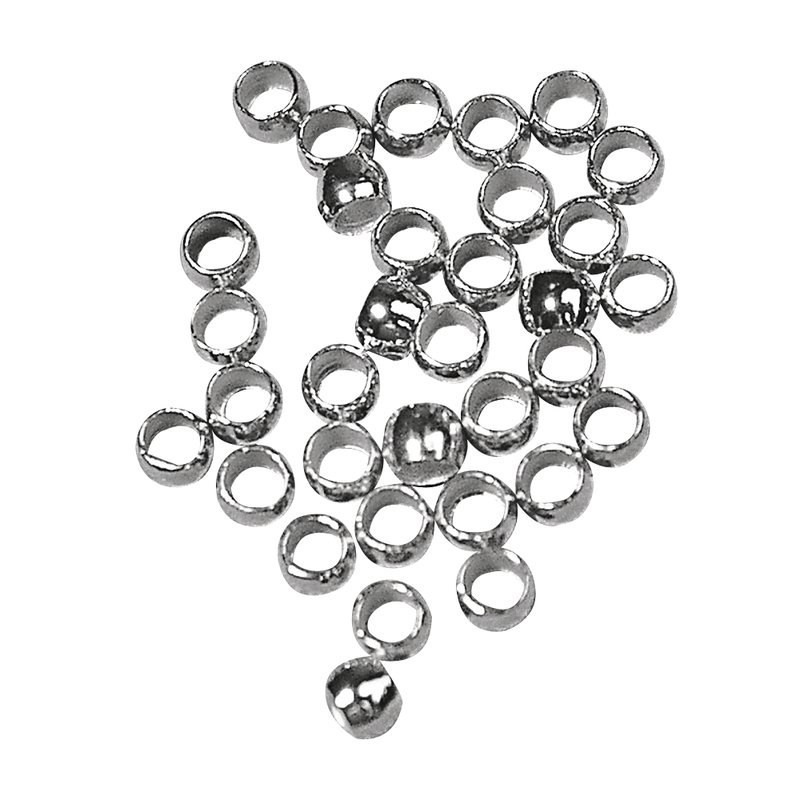 Pletkraal zilverkl.1,4mmx2mm   /35st