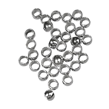 Pletkraal zilverkl.1,4mmx2mm   /35st