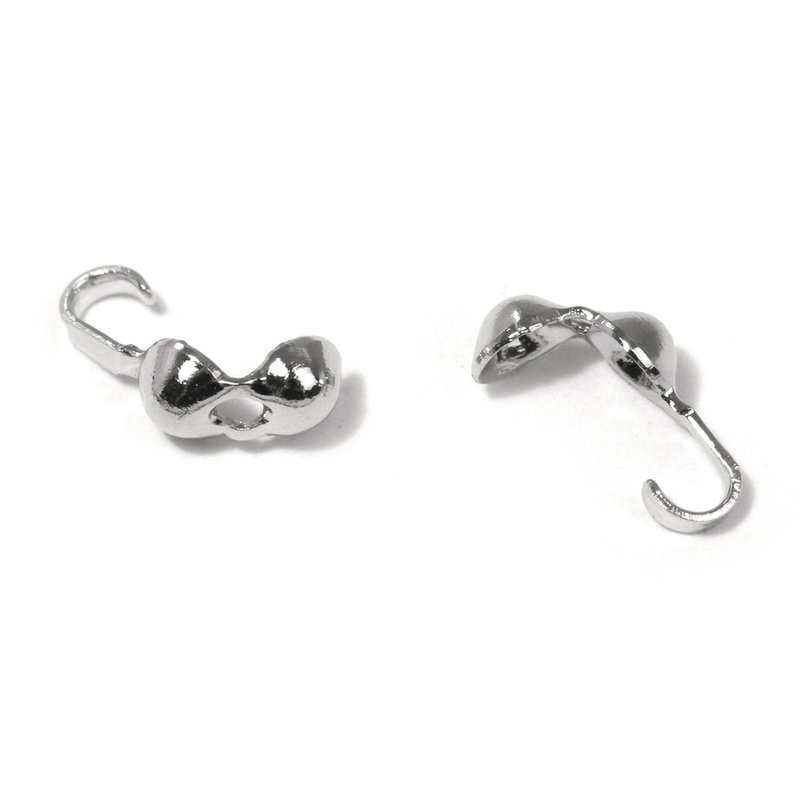 Kalotje zilverkl.  3mm     /8st