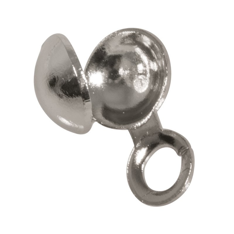 Kalotje zilverkl. 4mm         /10st