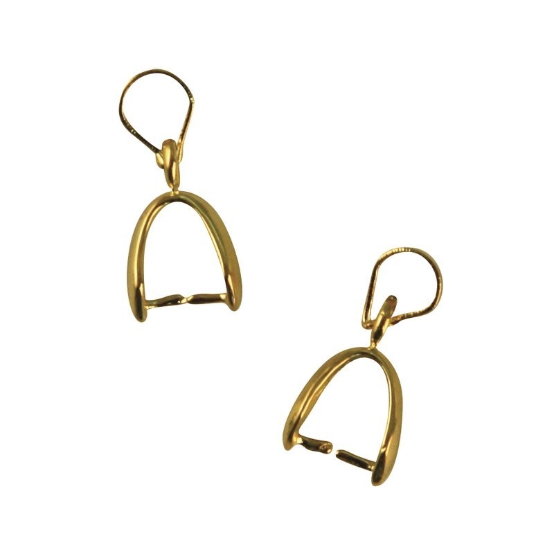 Hangertje met lus goudkl.15mm /2st