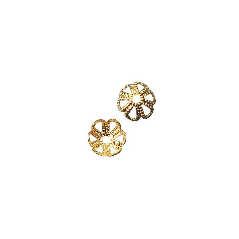 Filigraan-kapjes goudkl. 6mm  /25st