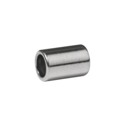 Lederkalot  zilverkl. 2mm       /4st