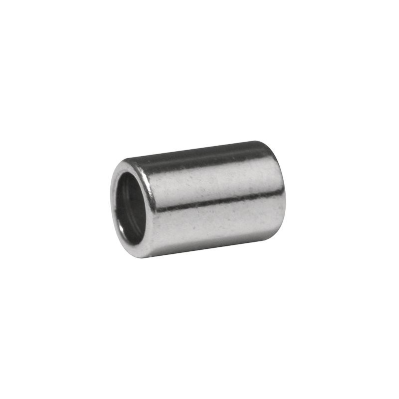 Lederkalot  zilverkl. 2mm       /4st
