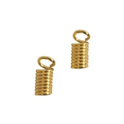 Vetersluiting voor leren veters, 2mm