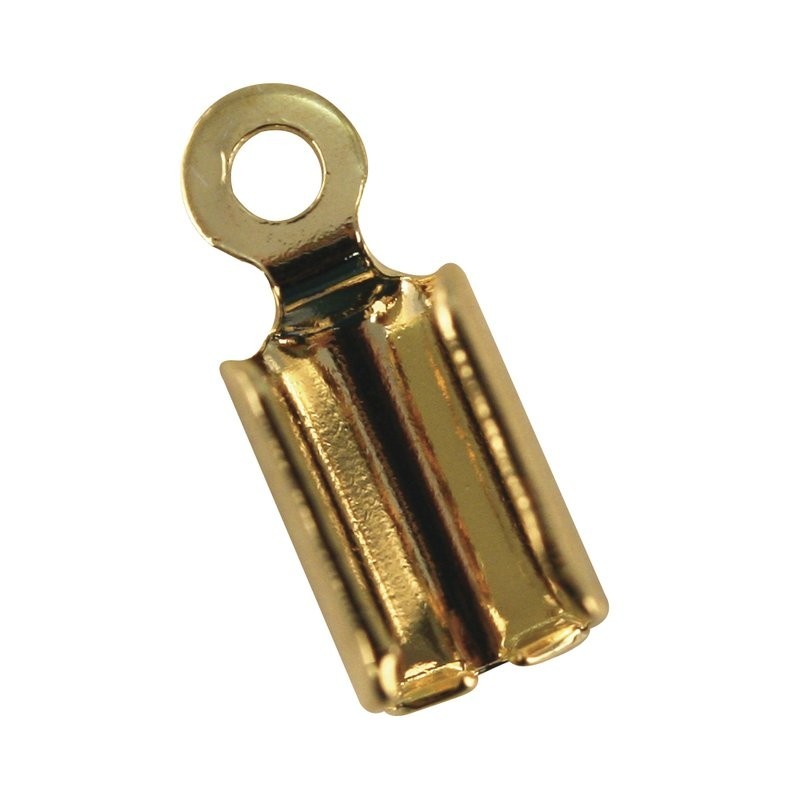 Lederkalot goudkl.4mm         /4st