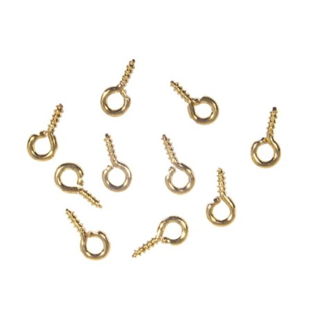 Schroefoogje goud 2 mm diam. / 10 st