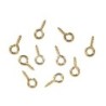 Schroefoogje goud 2 mm diam. / 10 st