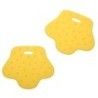 Teether feet - material: TPE - yellow-70 mm/2st