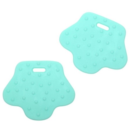 Teether feet - material: TPE - mint - 70 mm/2st