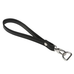 Handtas clutch strap zwart kreeftsluiting zilver