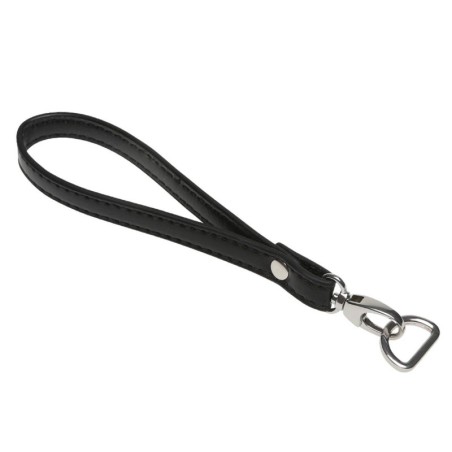 Handtas clutch strap zwart kreeftsluiting zilver