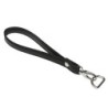 Handtas clutch strap zwart kreeftsluiting zilver