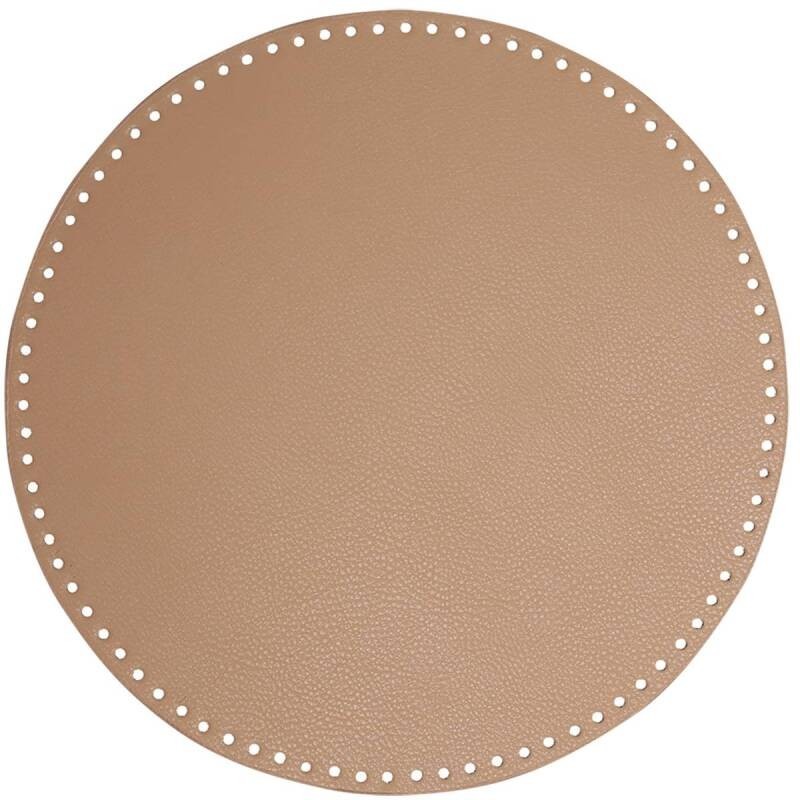 Ondergrond handtas abrikoos rond 35cm