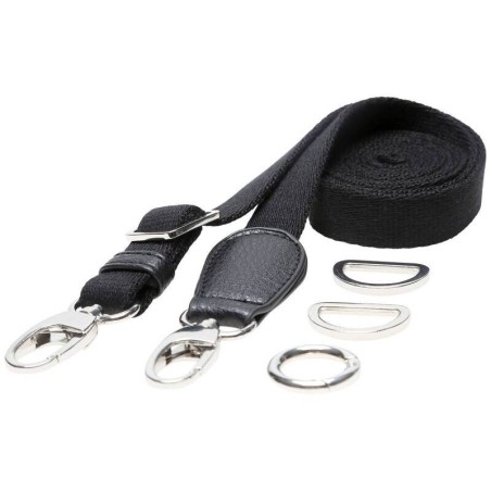 Rugzak riem 160cm zwart/zilver