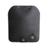 Top flag with magnetic button large 19x22cm zwart/