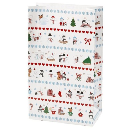 Papieren zakken, h: 21 cm, afm 6x12 cm, polar fun,