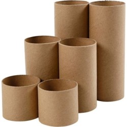 Rollen van karton 6 stuks (2 + 2 + 2)