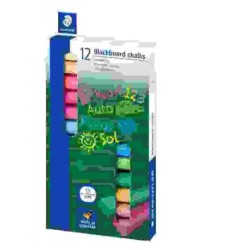 bordkrijt, 12 gesorteerde kleuren