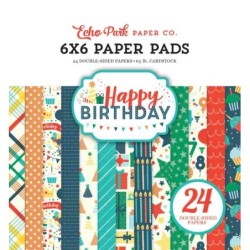 15x15cm PAPER -HAPPY BDAY BOY PAD