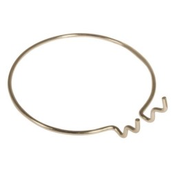 Metalen houder, rond, 12cm   goud