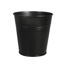 Metalen pan / potje, 10,5cm   zwart