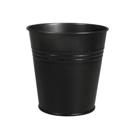 Metalen pan / potje, 10,5cm   zwart