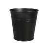 Metalen pan / potje, 10,5cm   zwart