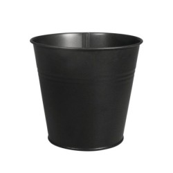 Metalen pan / potje, 13cm   zwart