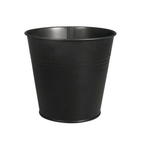 Metalen pan / potje, 13cm   zwart