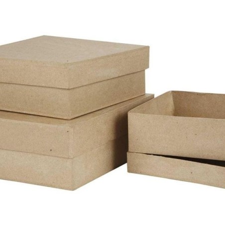 Eco-shape doos vierkant 16cm/h 5cm