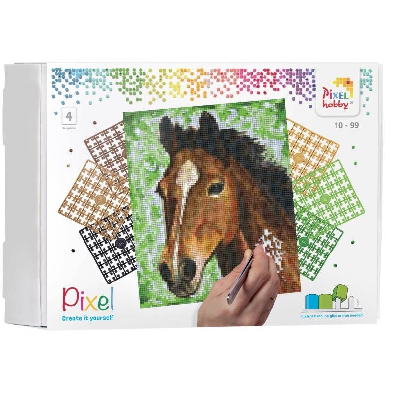Pixel pakket 16 basisplaten paard