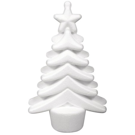 Styropor kerstboom 9x4x14,5cm