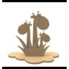 Houten set giraffe  +3J