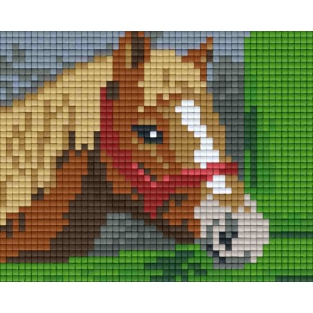 Pixel pakket met 24 matjes/paard-hoofd-schuu 31360