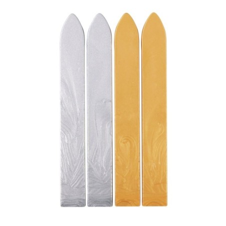Zegelwas goud + zilver 4 x 12 gr