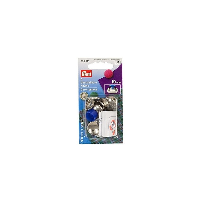 Overtrek knopen 19mm       / 5 st 323216
