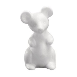 Styropor muis 13cm armpjes open