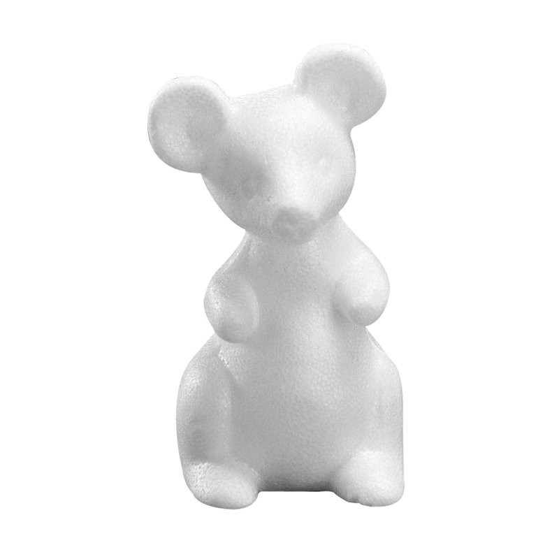 Styropor muis 13cm armpjes open