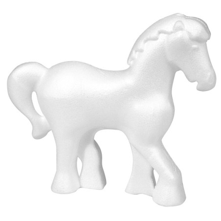 Styropor paard          13x15cm