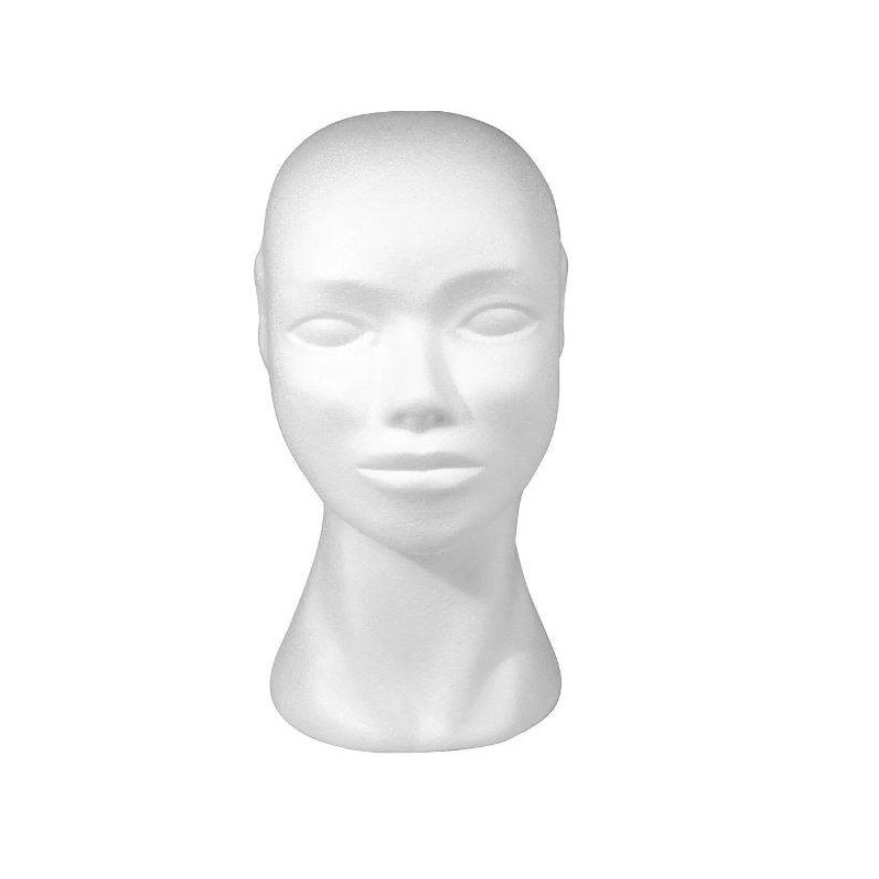 Styropor hoofd dame       29cm