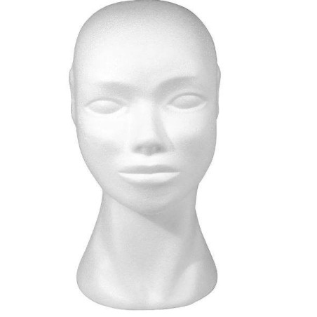 Styropor hoofd dame       29cm