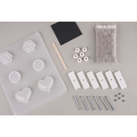 Sieraad beton decoknoppen - set !