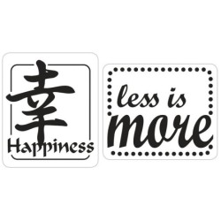 Labels GB: Happiness ,less is more