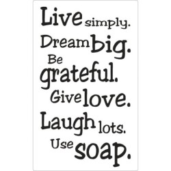 Labels GB: Live simply...